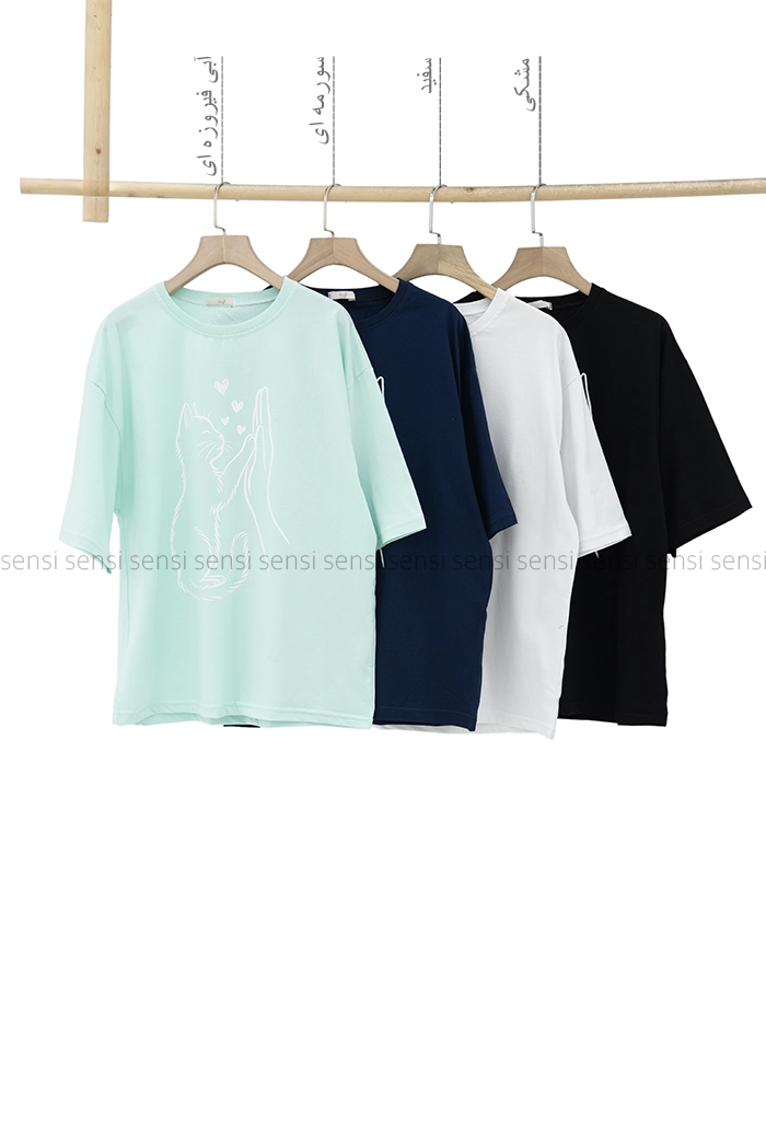 تیشرت پیشی چاپی کد1005981